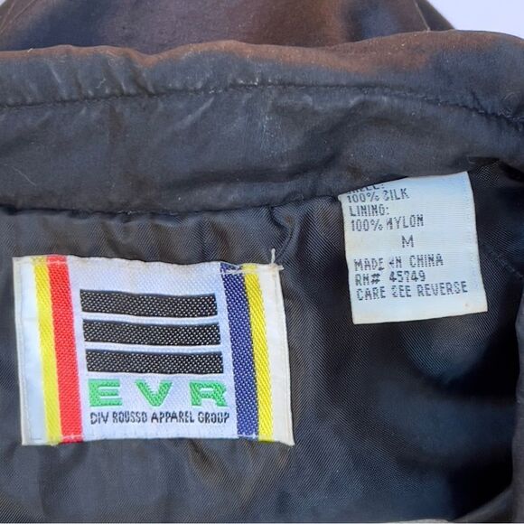 Vintage Silk Windbreaker Puffer Jacket - Picture 12 of 12